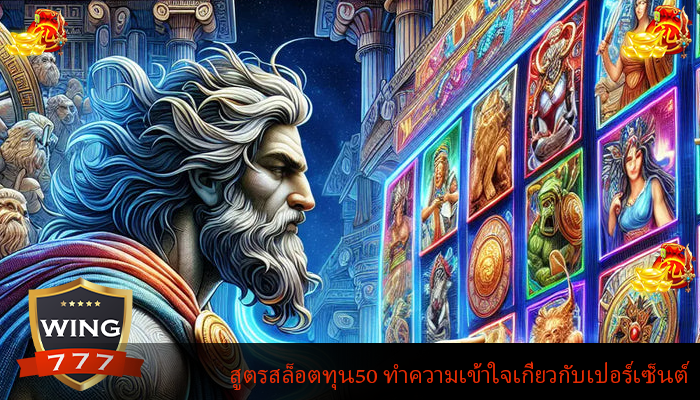 สูตรสล็อตทุน50 ทำความเข้าใจเกี่ยวกับเปอร์เซ็นต์