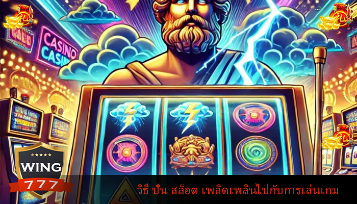 วิธี ปั่น สล็อต เพลิดเพลินไปกับการเล่นเกม
