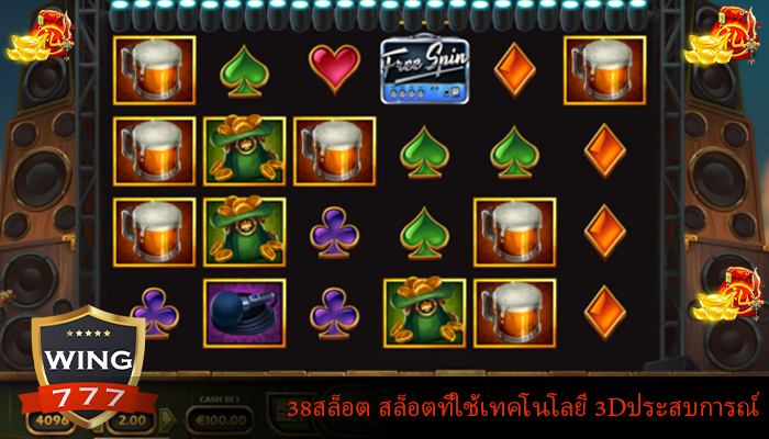 38สล็อต สล็อตที่ใช้เทคโนโลยี 3Dประสบการณ์