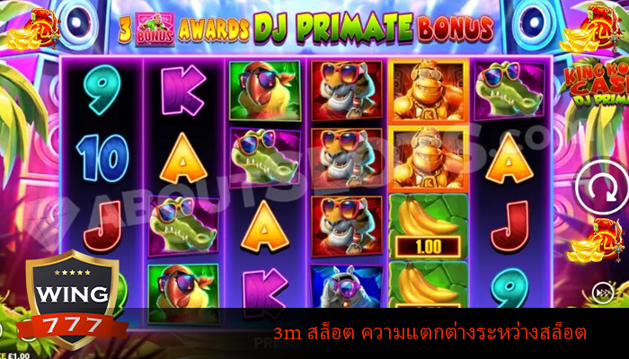 3m สล็อต ความแตกต่างระหว่างสล็อต