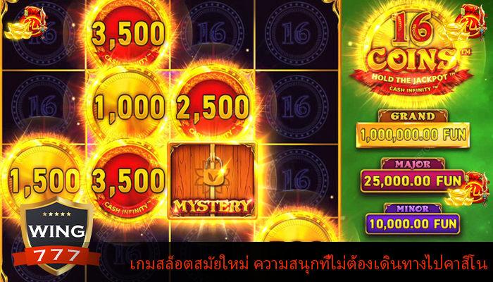 เกมสล็อตสมัยใหม่ ความสนุกที่ไม่ต้องเดินทางไปคาสิโน