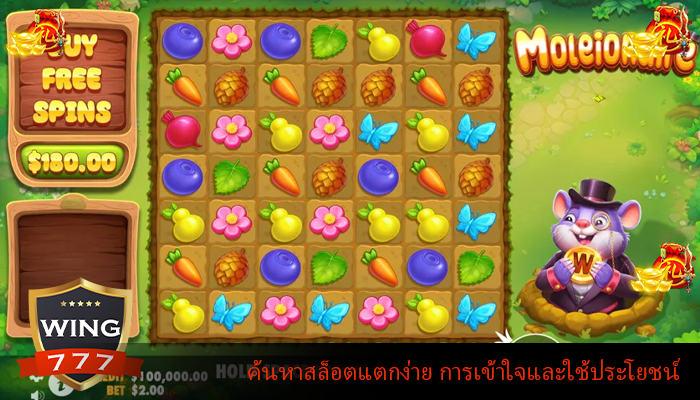 ค้นหาสล็อตแตกง่าย การเข้าใจและใช้ประโยชน์