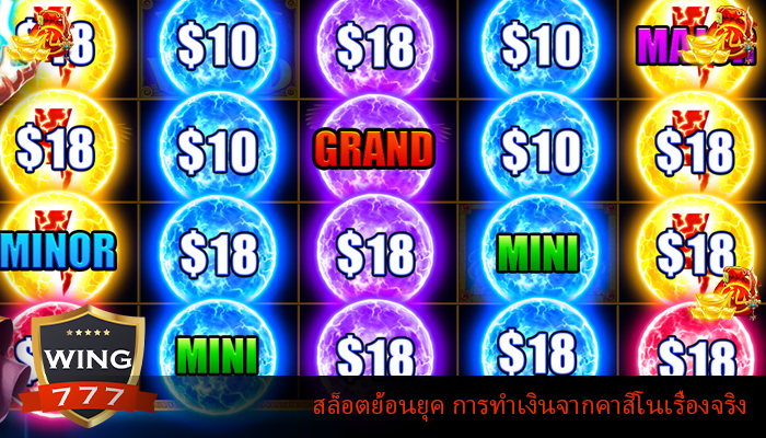 สล็อตย้อนยุค การทำเงินจากคาสิโนเรื่องจริง