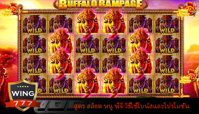 สูตร สล็อต หนู พีจี วิธีใช้โบนัสและโปรโมชั่น