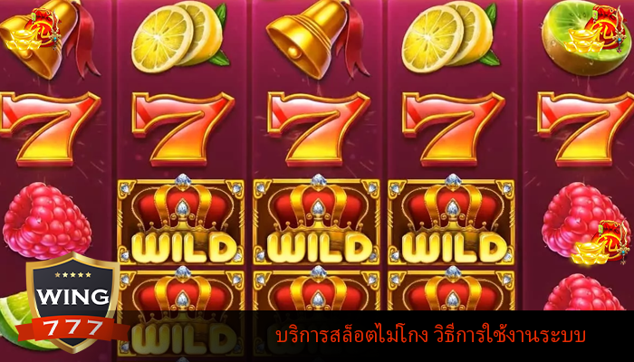 บริการสล็อตไม่โกง วิธีการใช้งานระบบ