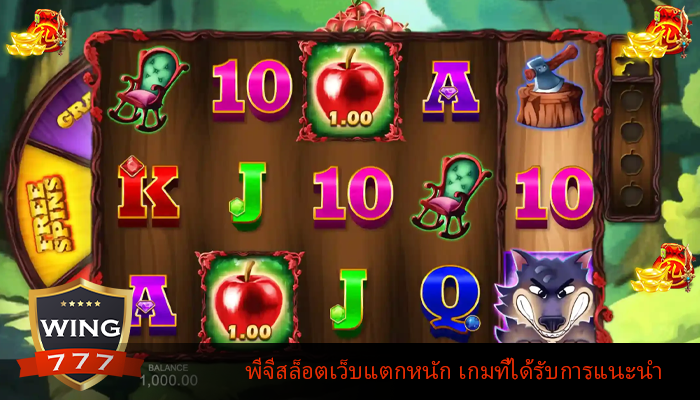 พีจีสล็อตเว็บแตกหนัก เกมที่ได้รับการแนะนำ