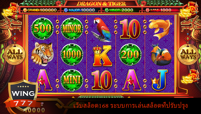 เว็บสล็อต168 ระบบการเล่นสล็อตที่ปรับปรุง