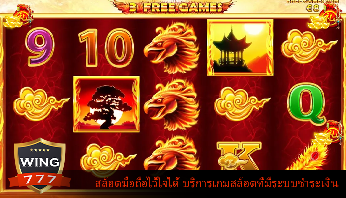 สล็อตมือถือไว้ใจได้ บริการเกมสล็อตที่มีระบบชำระเงิน