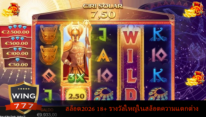 สล็อต2026 18+ รางวัลใหญ่ในสล็อตความแตกต่าง