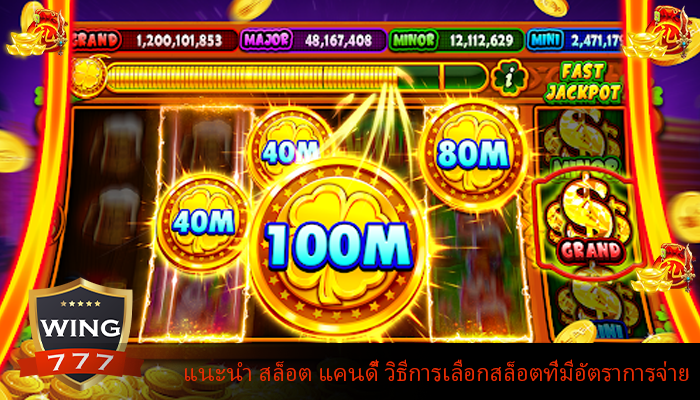 แนะนำ สล็อต แคนดี้ วิธีการเลือกสล็อตที่มีอัตราการจ่าย