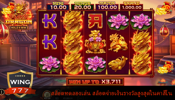 สล็อตทดลองเล่น สล็อตจ่ายเงินรางวัลสูงสุดในคาสิโน